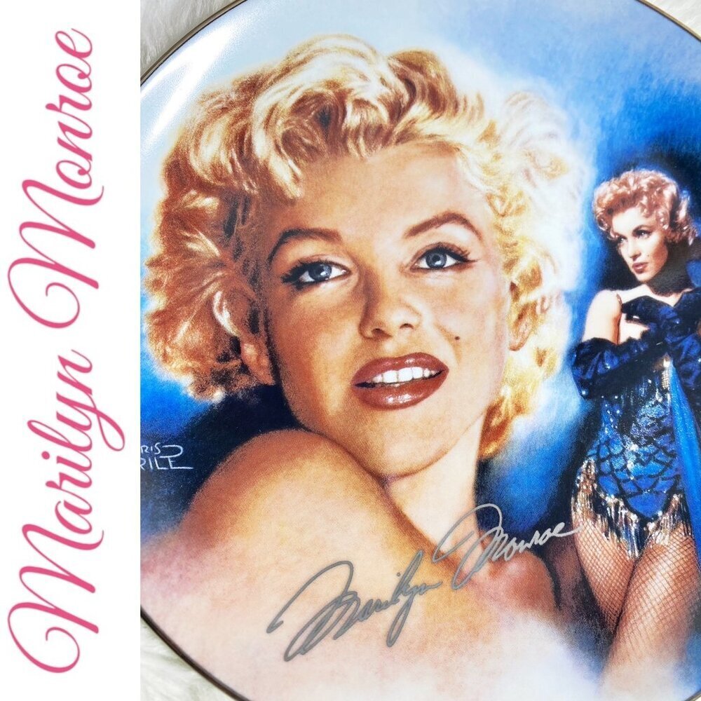 MARILYN MONROE Vintage The Bradford Exchange Collectible Plate “Sparkling Cherie - Picture 6 of 6